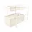 Thumbnail: 2-TIER KITCHEN STORAGE WITH SLIDING DRAWERS KECH CHIC