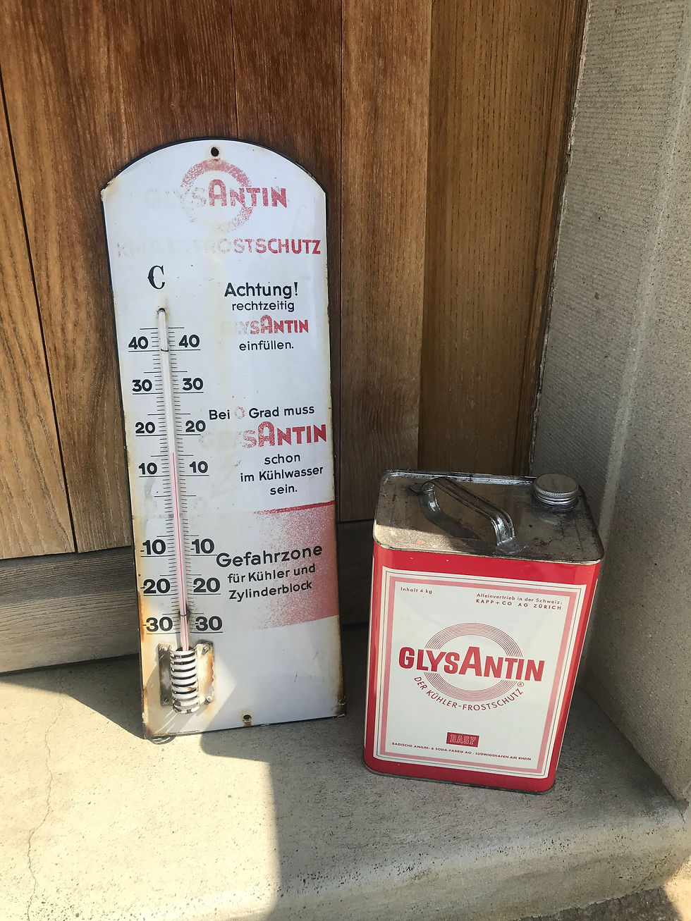 Miniaturbild: Glysantin-Thermometer-Emailschild