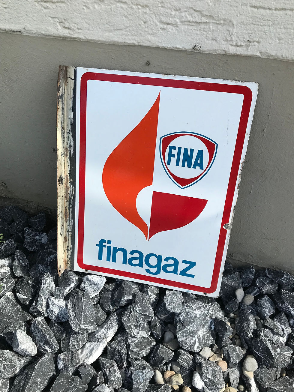 Miniaturbild: Fina finagaz-Emailschild