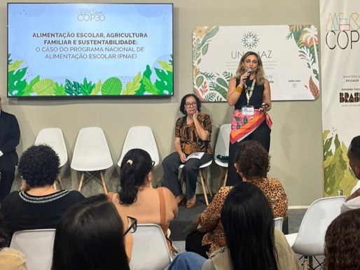 Pnae é destaque em apresentação na COP30