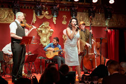 Gypsy Jazz Band Berlin live für Anwälte Berlin_Ballhaus 2024