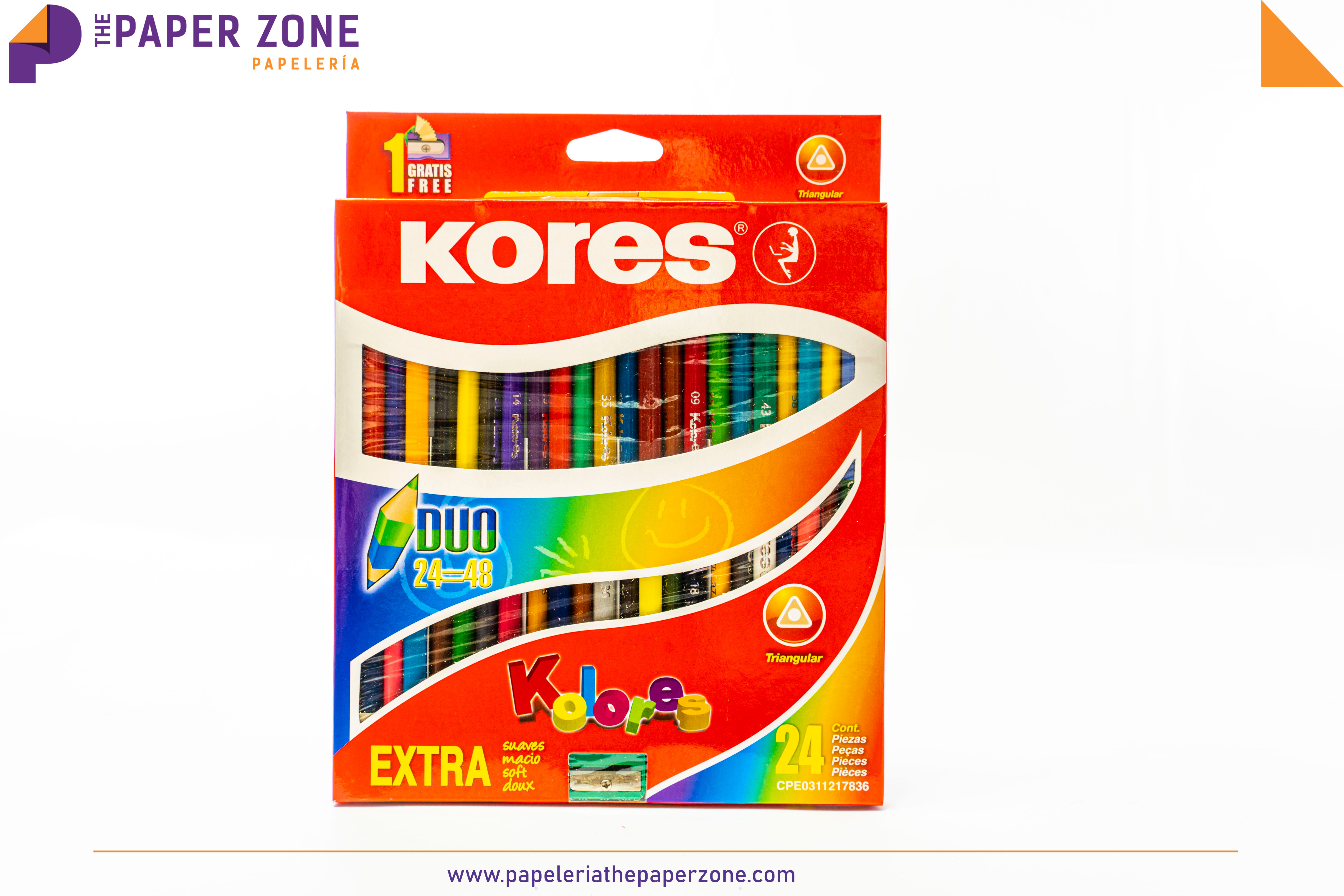 K Lapiz Doble Color Tri Est 24=48