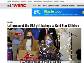 WBRC Covers Laptops for Gold Star Children