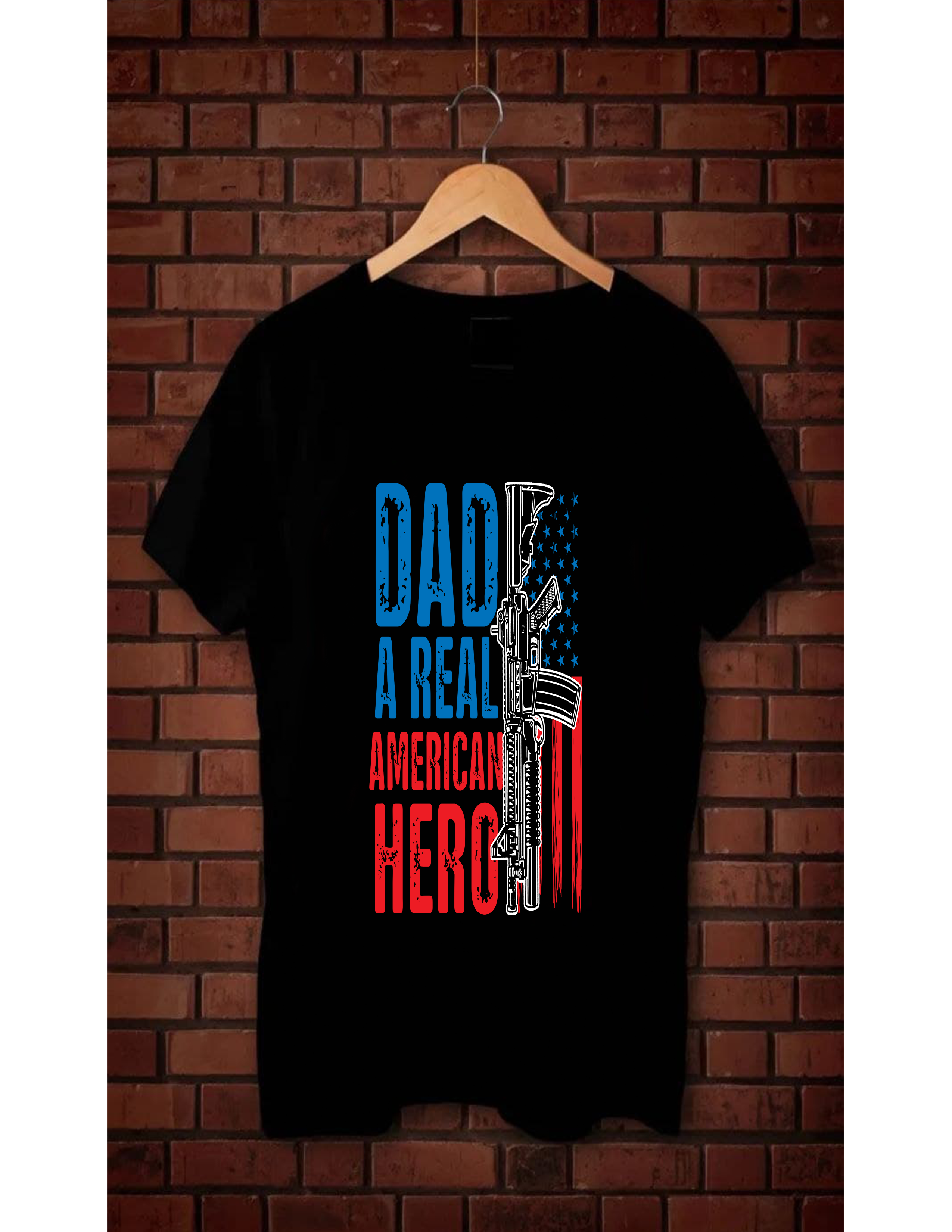 Dad a Real American Hero T-shirt