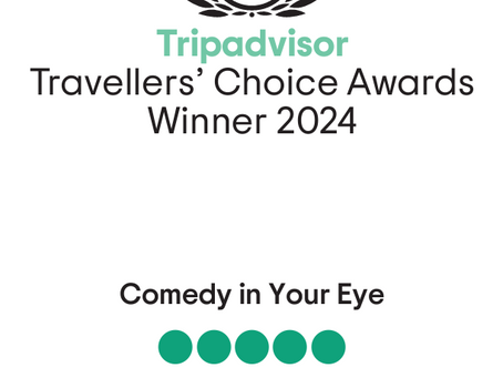 Comedy in Your Eye Wins Tripadvisor Travelers’ Choice Award 2024