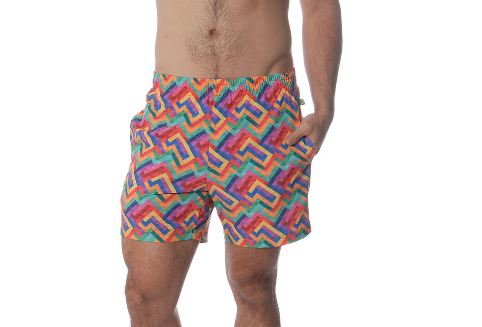 Traje Caballero Tribal Geometrico multicolor SCE27
