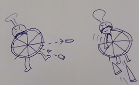 Quick prototype sketch for game mechanics