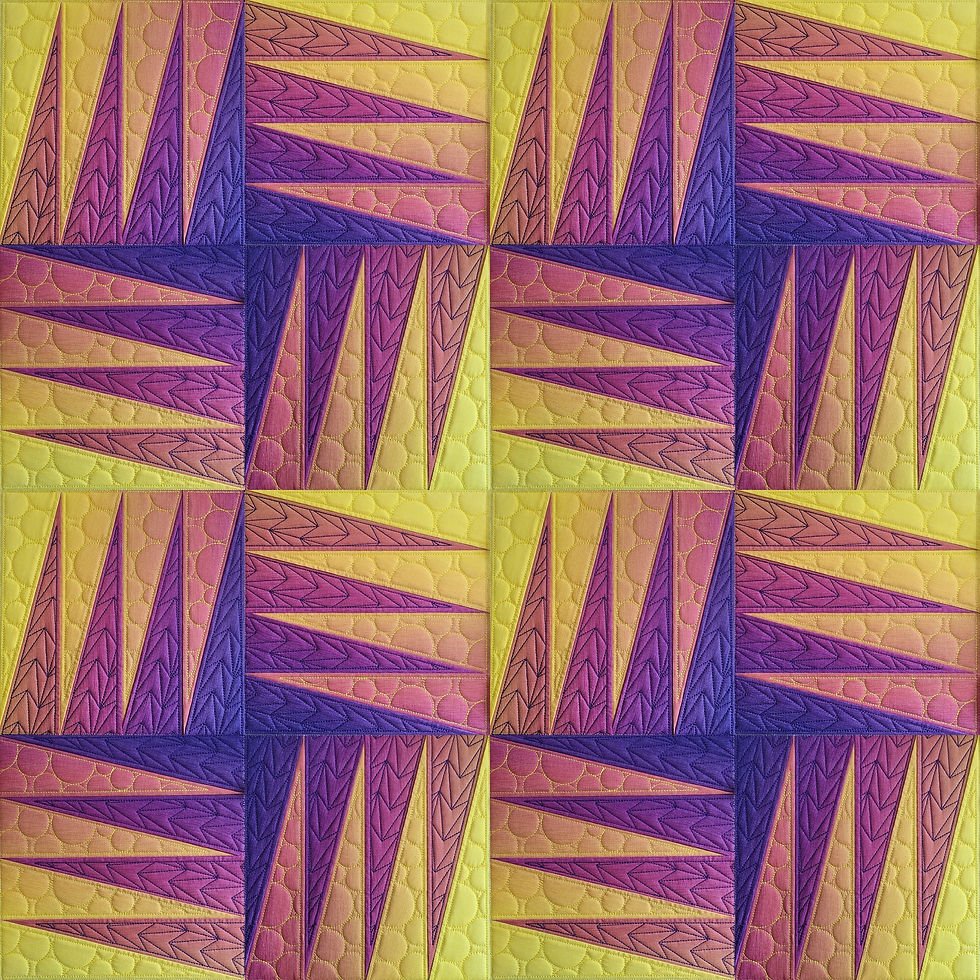 Thumbnail: Backgammon Quilt Block