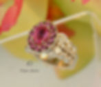 Custom Pink Tourmaline & Diamond Ring