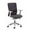 Thumbnail: Arcade black mesh back operator chair with grey fabric seat