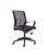 Thumbnail: Jonas black mesh back operator chair with black fabric seat and black base