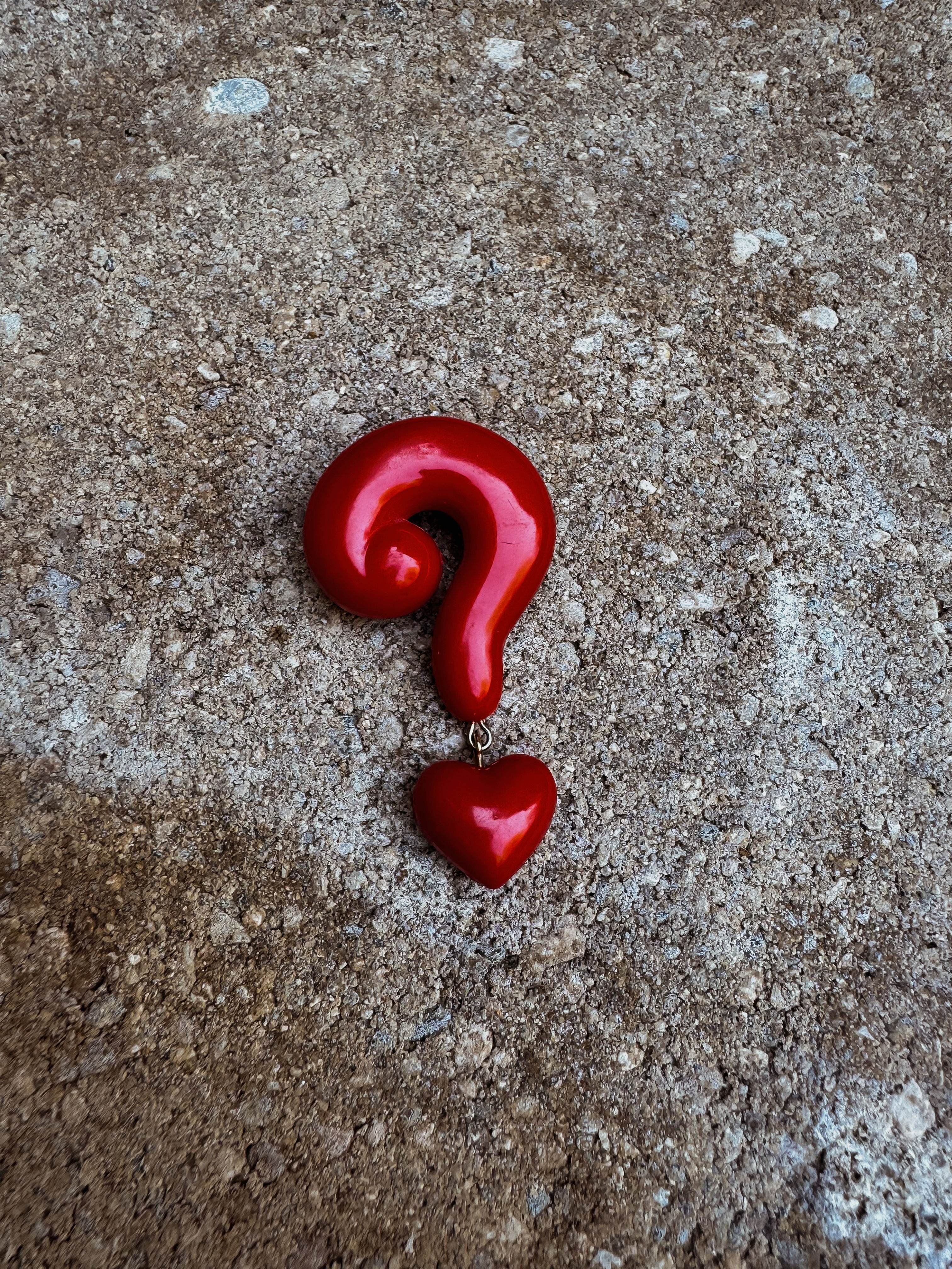 Vintage Bubble Question Mark Broch