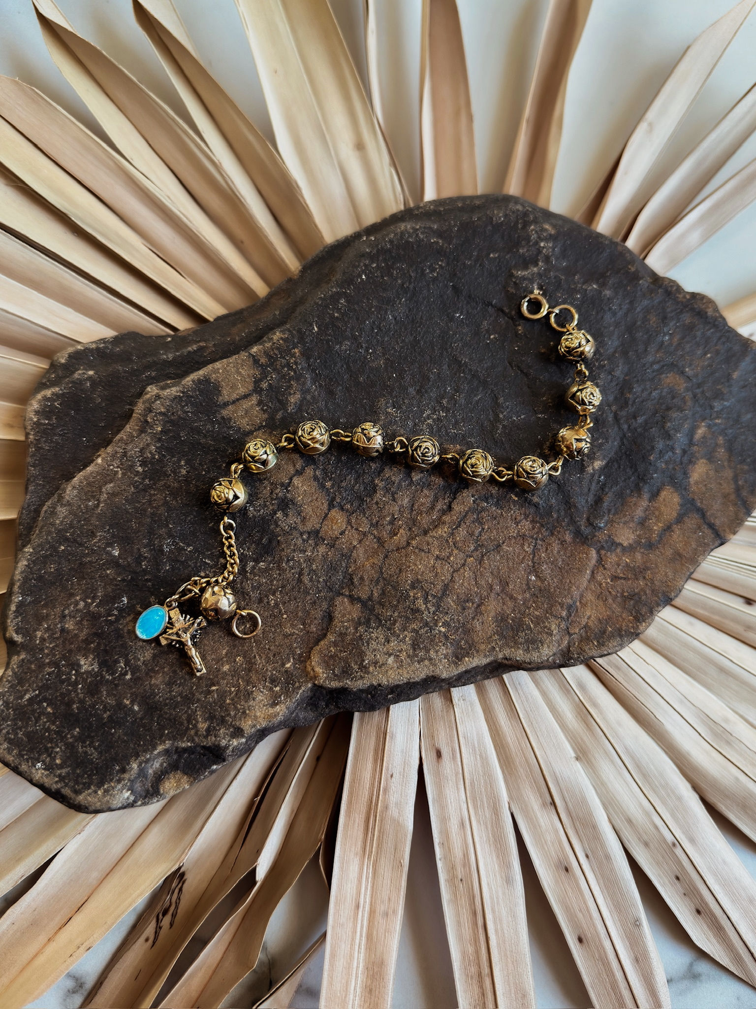 Vintage Rosary Bracelet