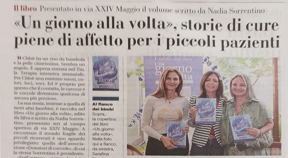 Una serata speciale per il nostro libro"Un giorno alla volta": grazie a chi l’ha resa possibile