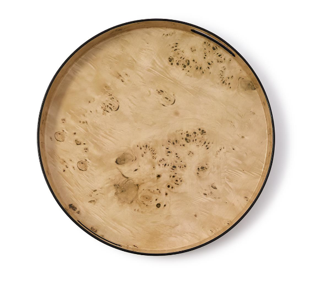 Burled Wood Pattern Tray - Medium