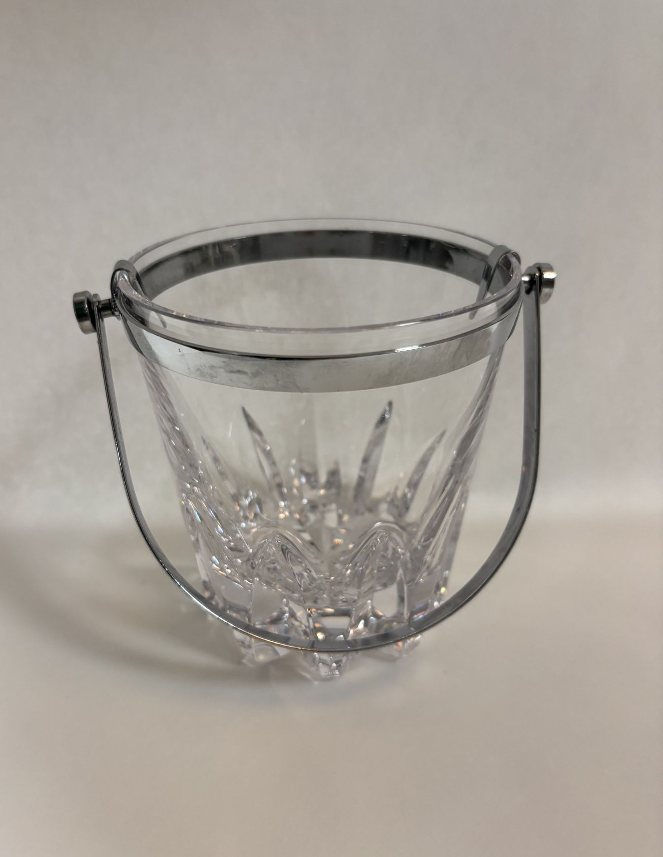 Antique Crystal Ice Bucket - Small