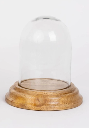 Glass And Wood Cloche