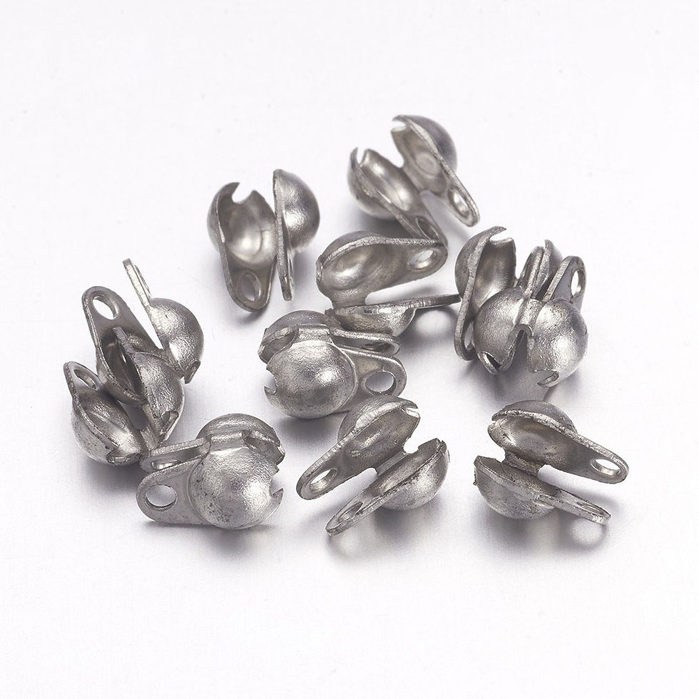 Miniatura: Cubrenudo de acero inoxidable plateado