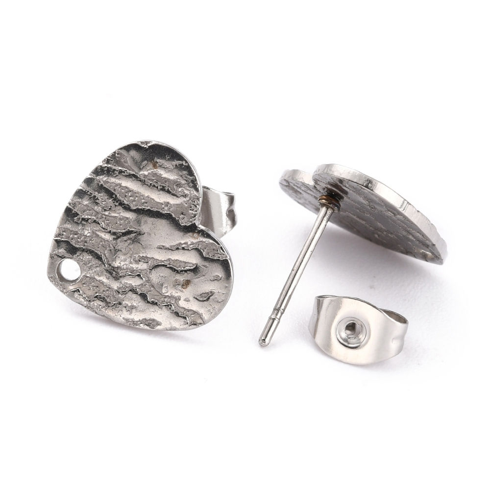 BROQUELDE ACERO INOXIDABLE DE CORAZON