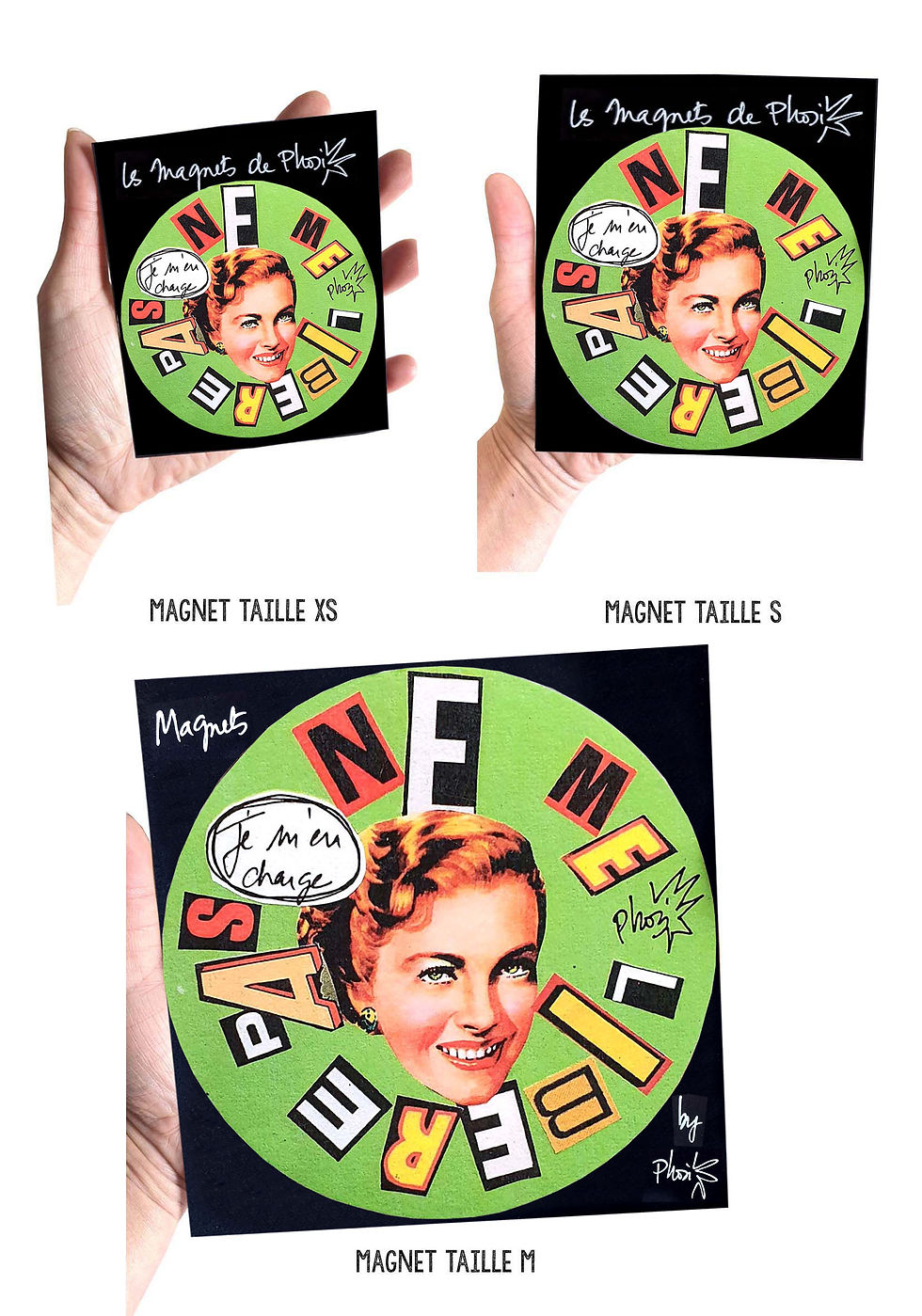 Miniature : Magnets Slogan féministe | JE M'EN CHARGE