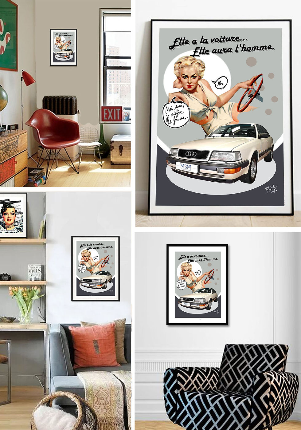 Miniature : Affiches | FEMINISTES | ELLE A LA VOITURE