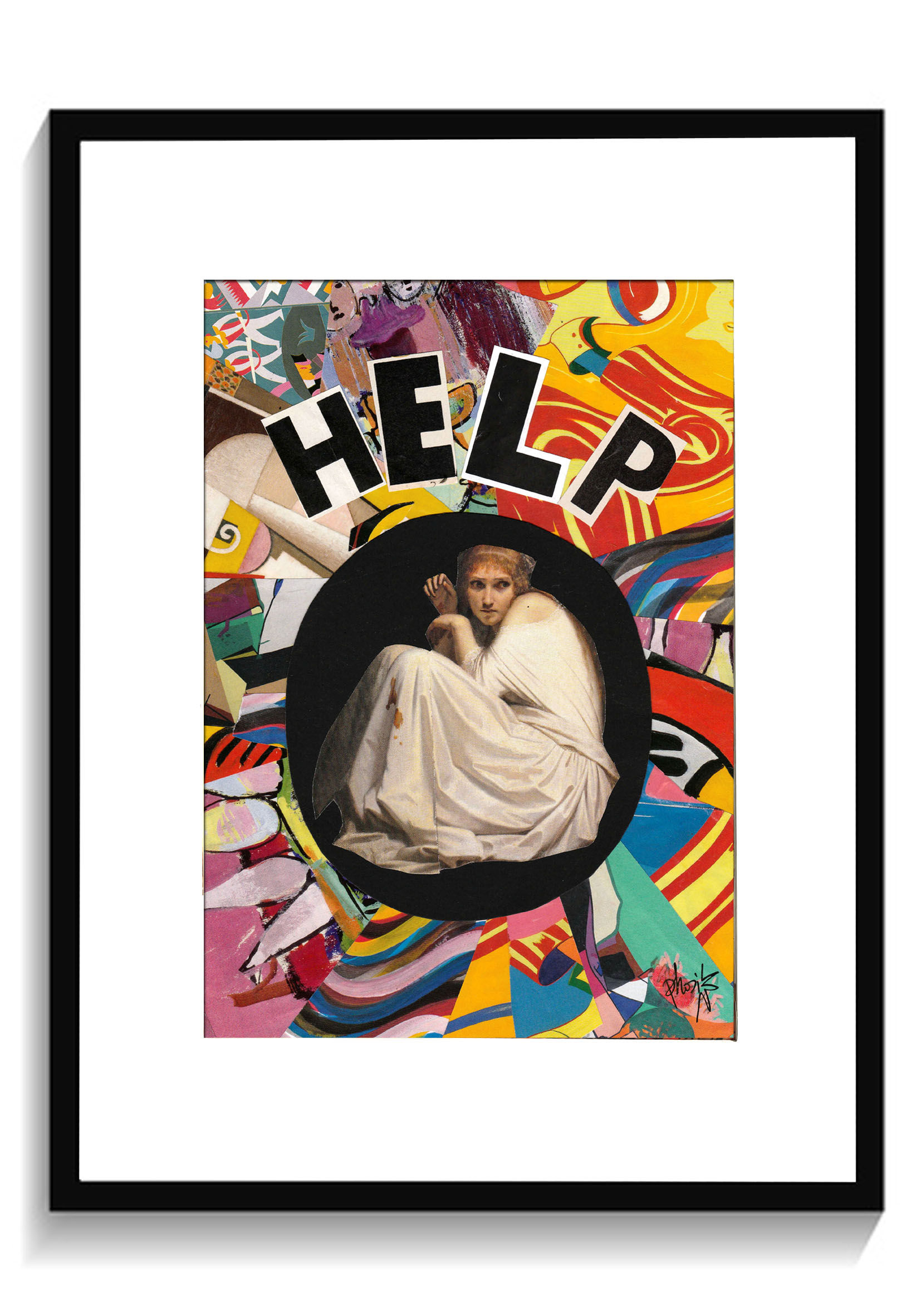 HELP | Collage humour colorfull détournement