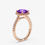 Miniatura: ADELIA, Anillo de Compromiso, Moissanita Morada Corte Cushion