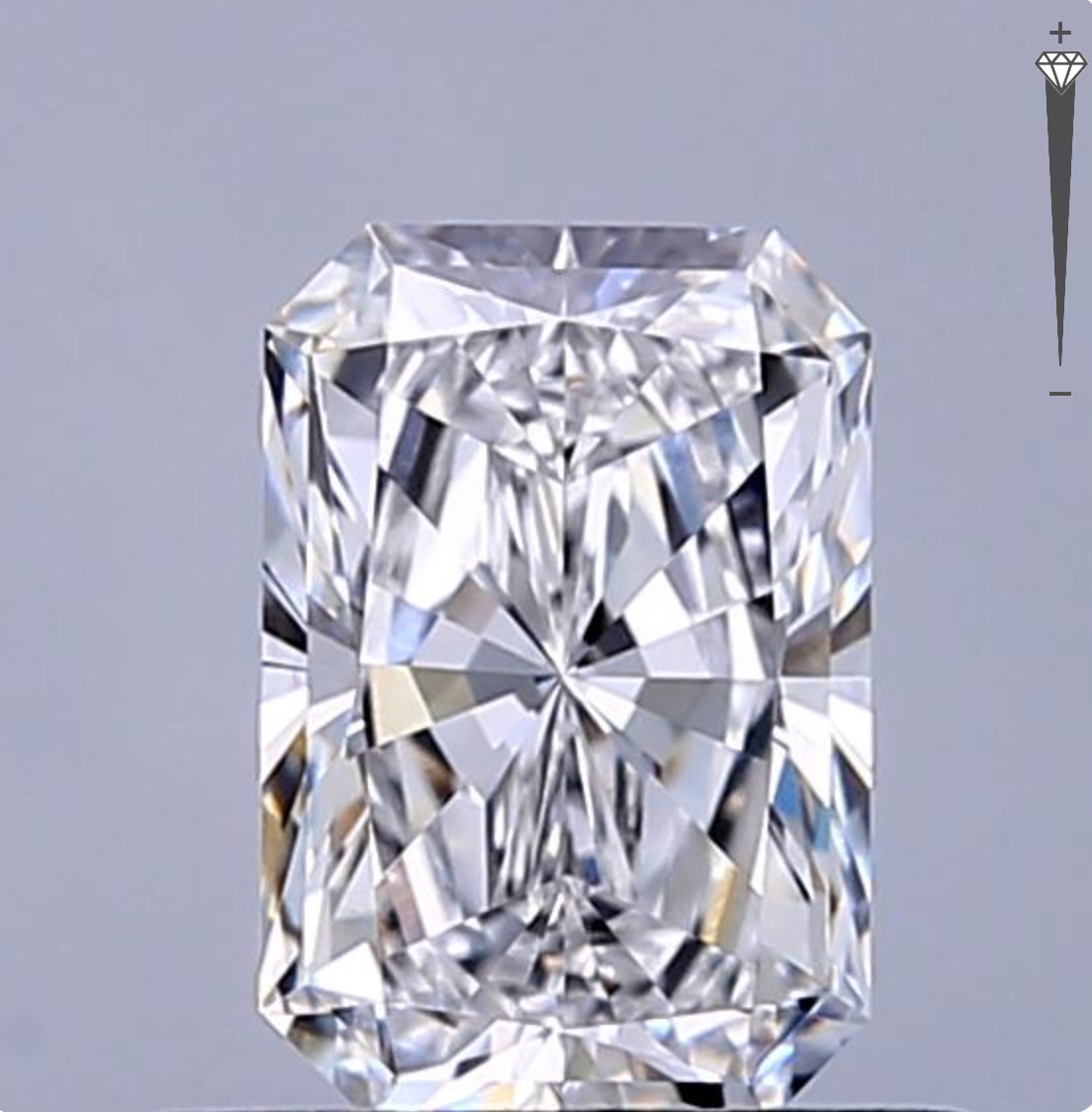 CORTE RADIANTE, Diamante lab 0.74ct, D, VVS2