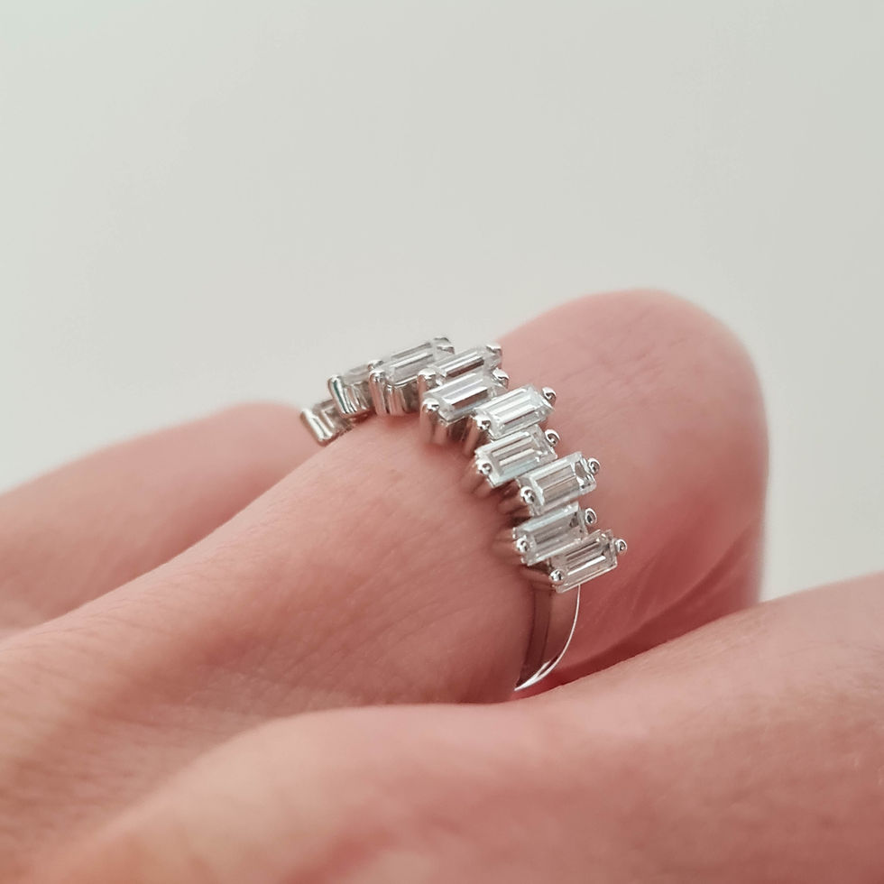 Miniatura: BAGUI, Media Churumbela, Platino,  Corte Baguette
