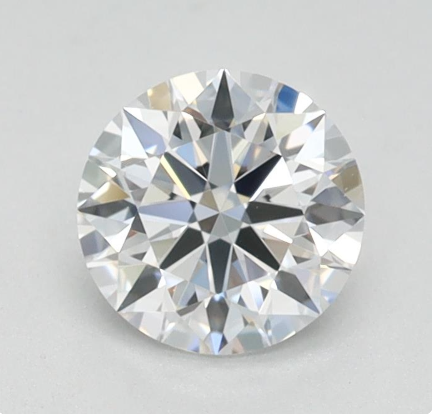 CORTE REDONDO BRILLANTE, Diamante lab 0.60ct, D, VVS1, Ideal