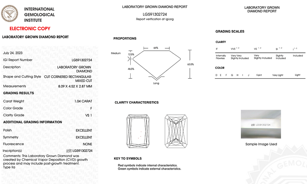 Miniatura: CORTE HÍBRIDO, Diamante lab 1.04ct, F, VS1