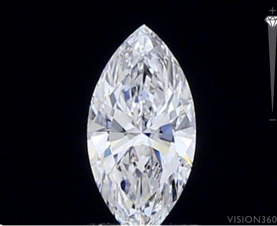 MARQUESA, Diamante lab 0.72ct, D, VVS2
