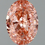 Miniatura: CORTE OVALADO  Diamante lab 1.29ct, Fancy Vivid Pink, VS1