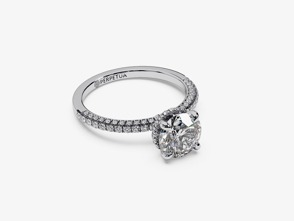 Miniatura: ALTAIR, Anillo con Diamante Lab Corte Redondo Brillante, DEF, VS+, Id