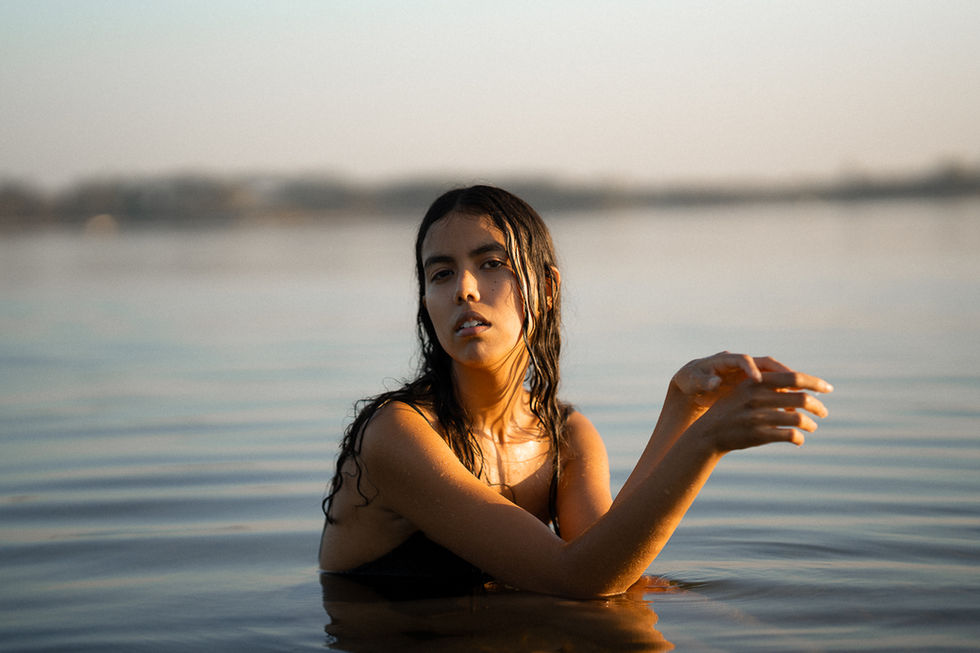 Shooting photo pour le book d'une modèle au lac de Cazaux -14