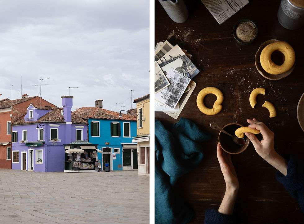 Buranelli: Venetian Cookies with butter, eggs, sugar