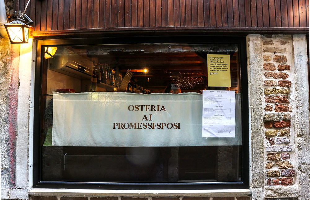 Quality Food In Venice Osteria Ai Promessi Sposi