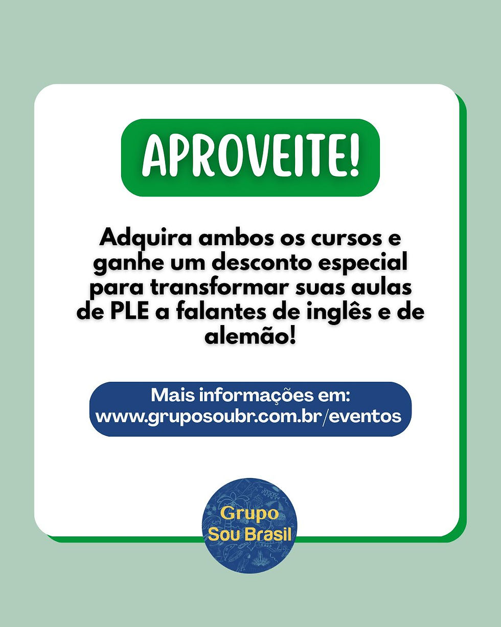 PLE para Anglo-saxões (Inglês e Alemão)
