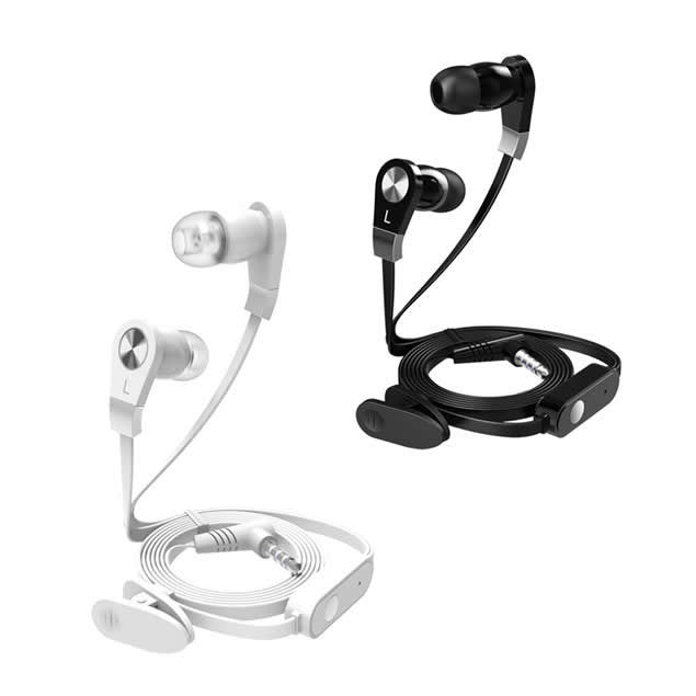 Miniatura: White and black in-ear earphones