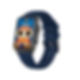 H23 Smartwatch with owl display and blue band