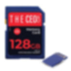 THE CEO 128GB Memory Card and microSD card