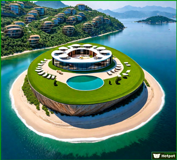 Maldives in Thailand  is a project 1.For residential or business on a private island on an artificial island 10 meters high, 