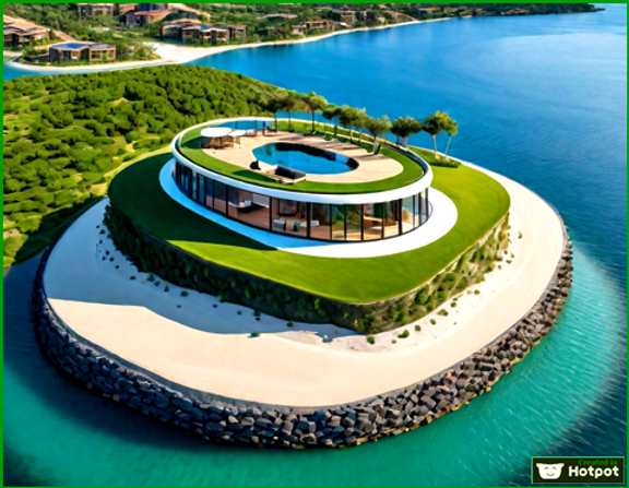 Maldives in Thailand  is a project 1.For residential or business on a private island on an artificial island 10 meters high, 