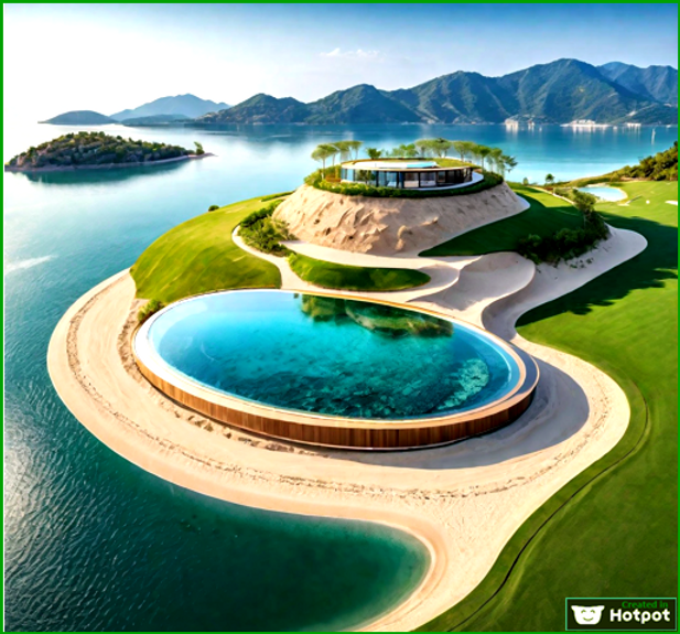 Maldives in Thailand  is a project 1.For residential or business on a private island on an artificial island 10 meters high, 