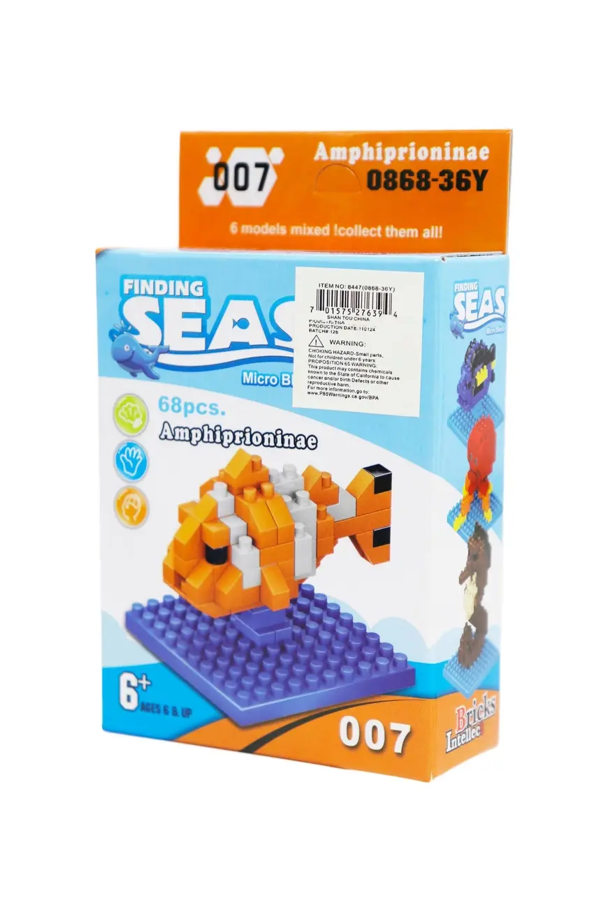 Thumbnail: Finding Seas Micro Block Building Set – Assorted Ocean Animals