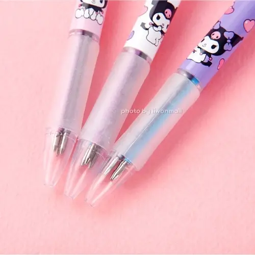 Thumbnail: Kuromi 3-Color Ballpoint Pen with Character Topper