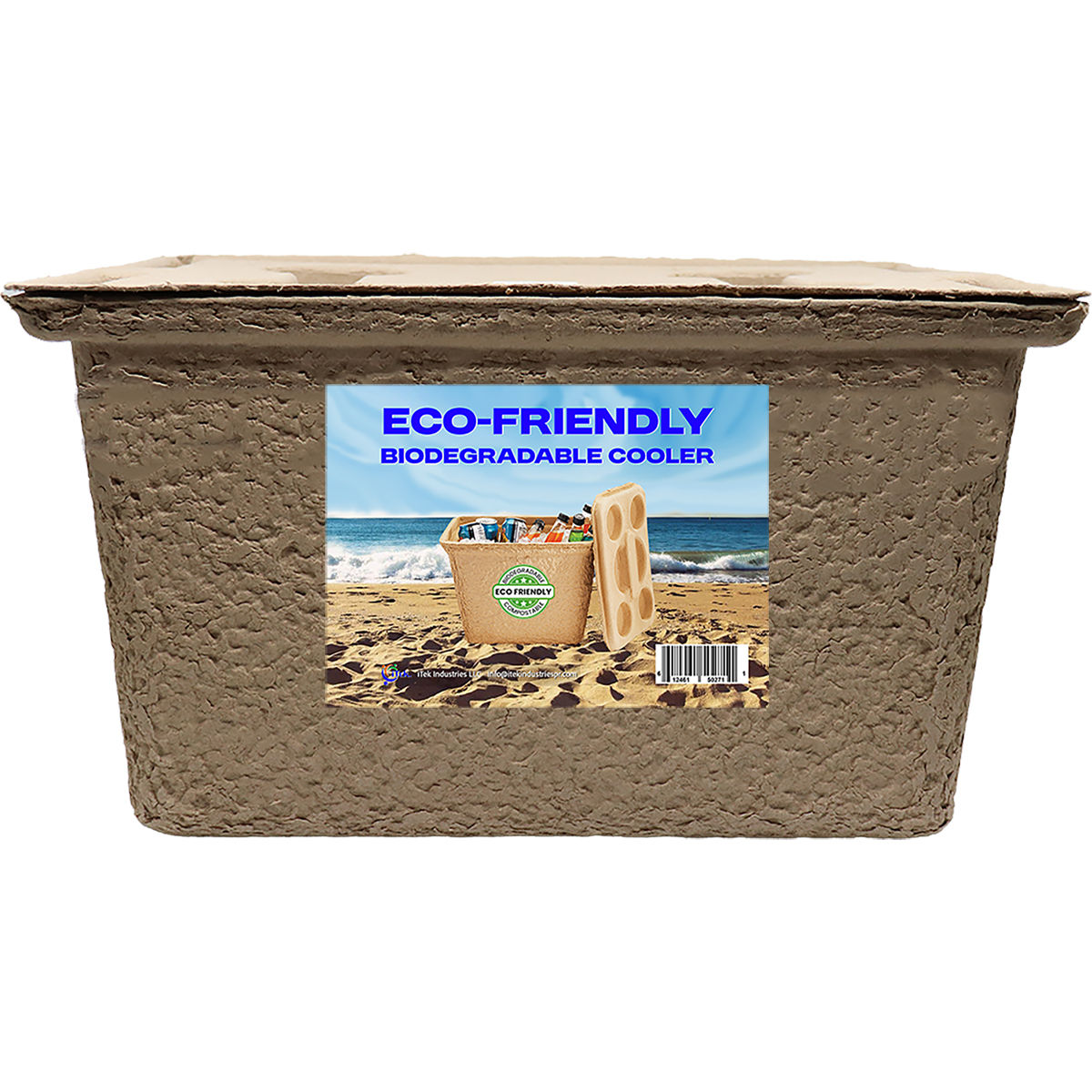 Eco-Friendly BIODEGRADABLE COOLER 15 PACK CASE WITH LIDS