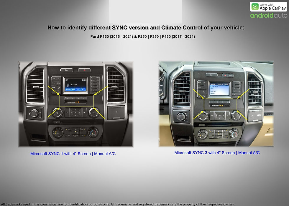الصورة المصغرة: 2015-2021 Ford F150 14.4" Android 11 Infotainment System Apple CarPlay