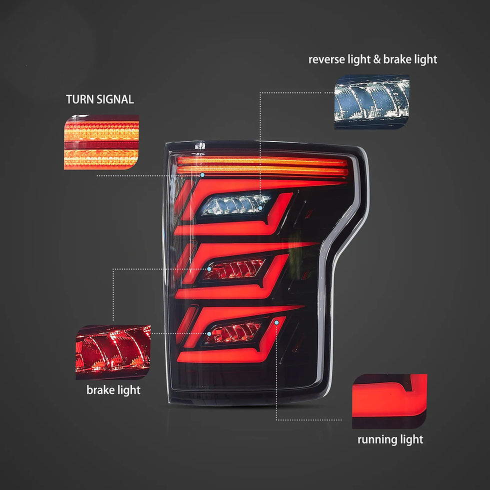 Thumbnail: Ford F150 Smoked LED Tail Lights 2015-2020