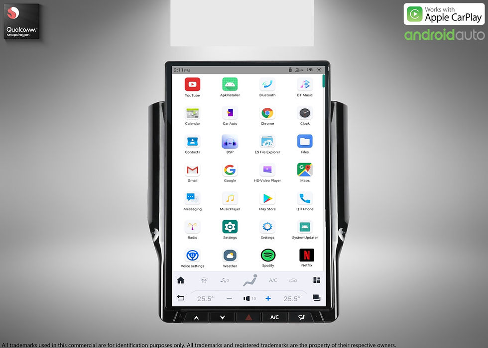 Thumbnail: Dodge RAM 2019-2023 14.4" IPS QHD 2K Touch Screen Android Navigation System
